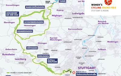 Die Strecke des Women’s Cycling Grand Prix Stuttgart & Region 2023